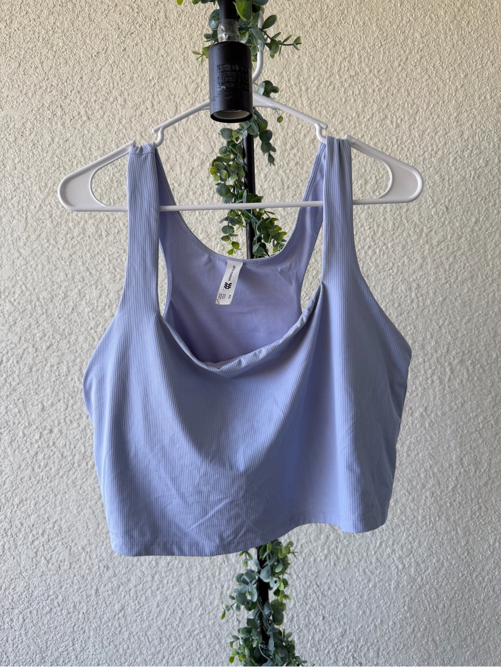 all in motion Light Lavender Mesh Sports Tank Top